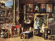 TENIERS, David the Younger The Gallery of Archduke Leopold in Brussels xgh oil on canvas